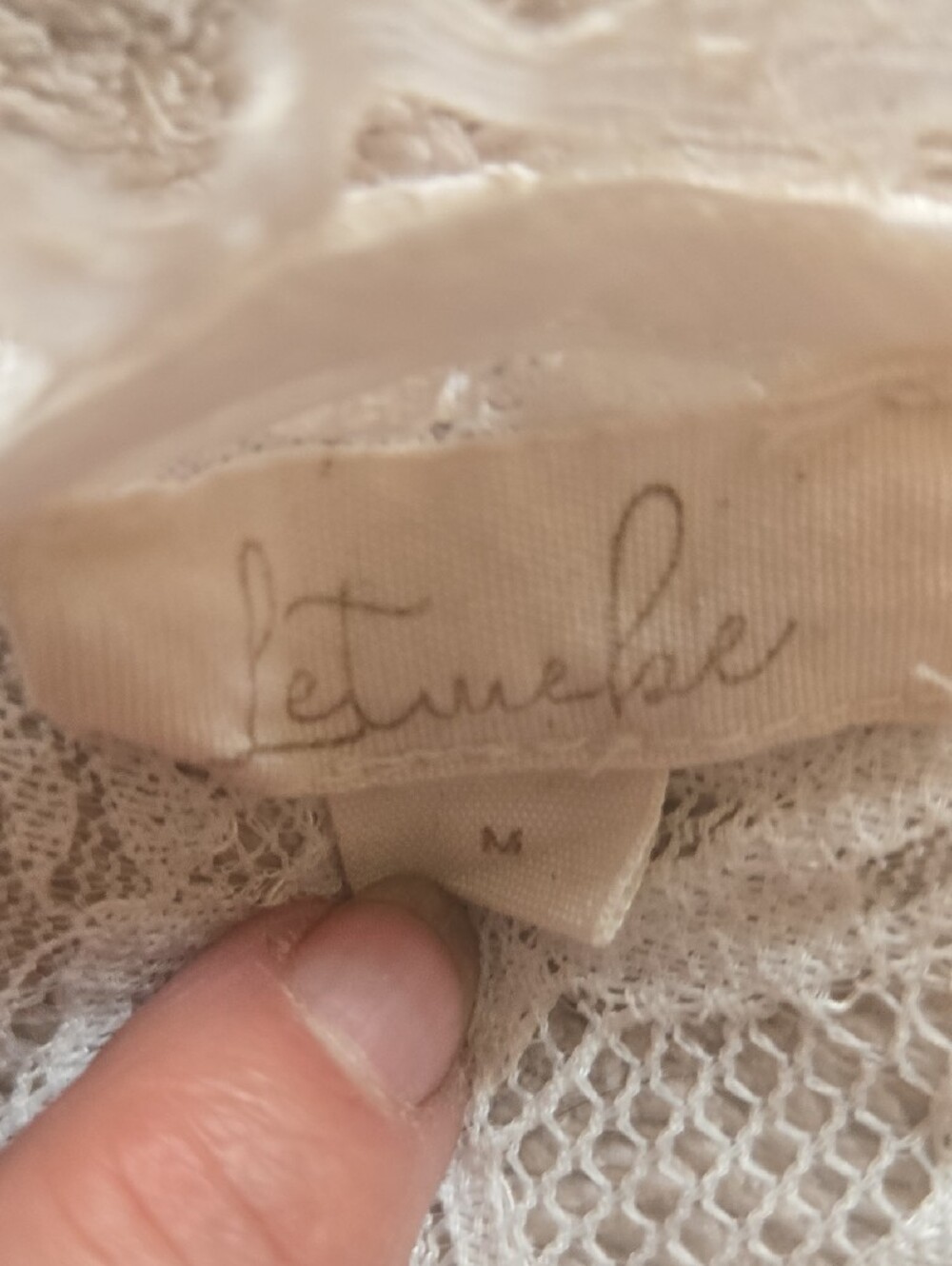 Letnewble Lace Maxi Slip Dress in Ivory - Picture 8 of 11